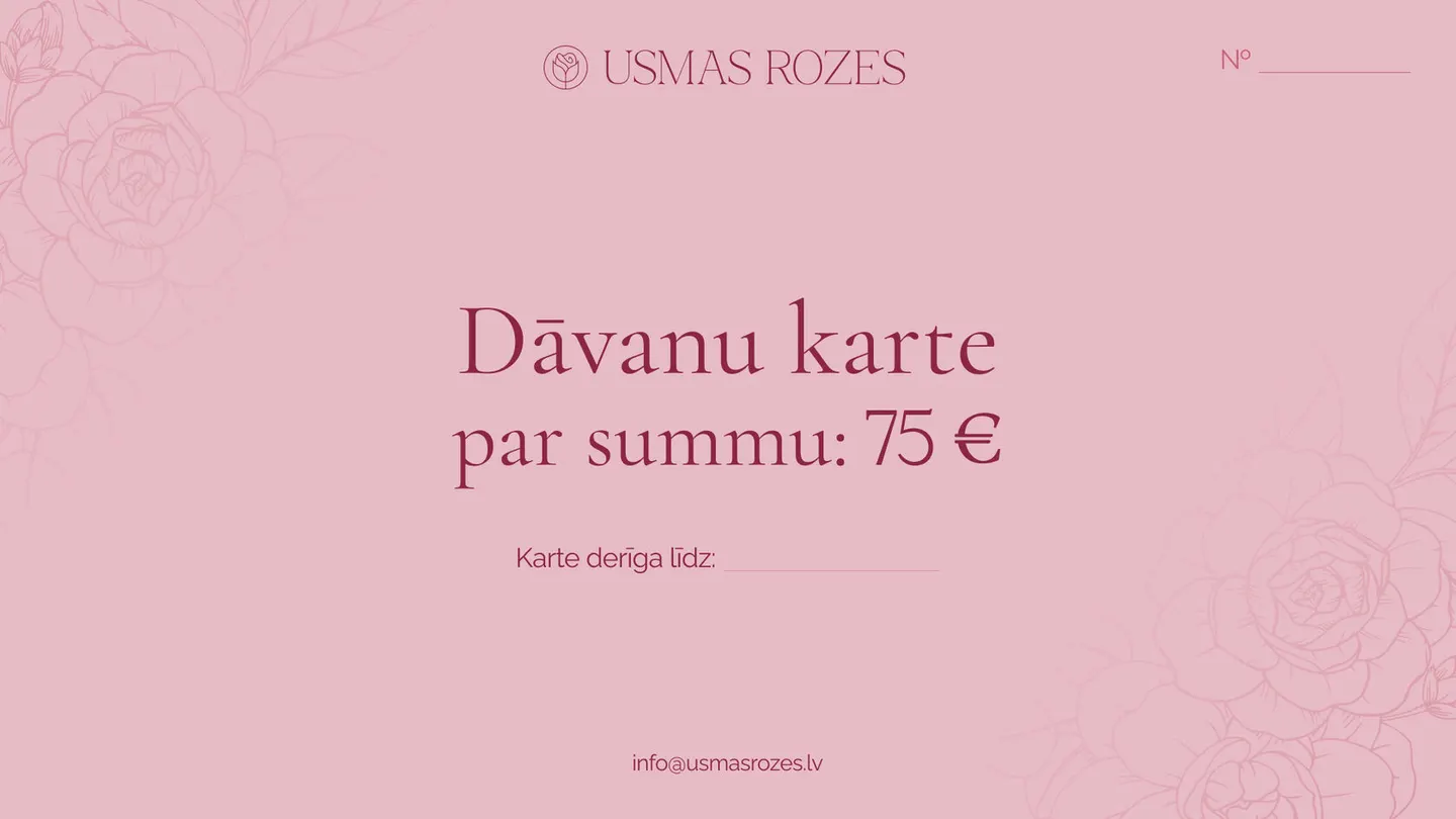 Dāvanu karte rožu stādiem
