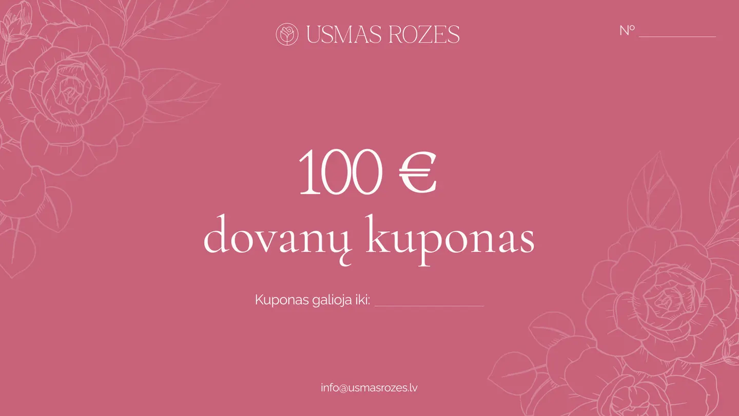 Dovanų kuponas rožių sodinukams