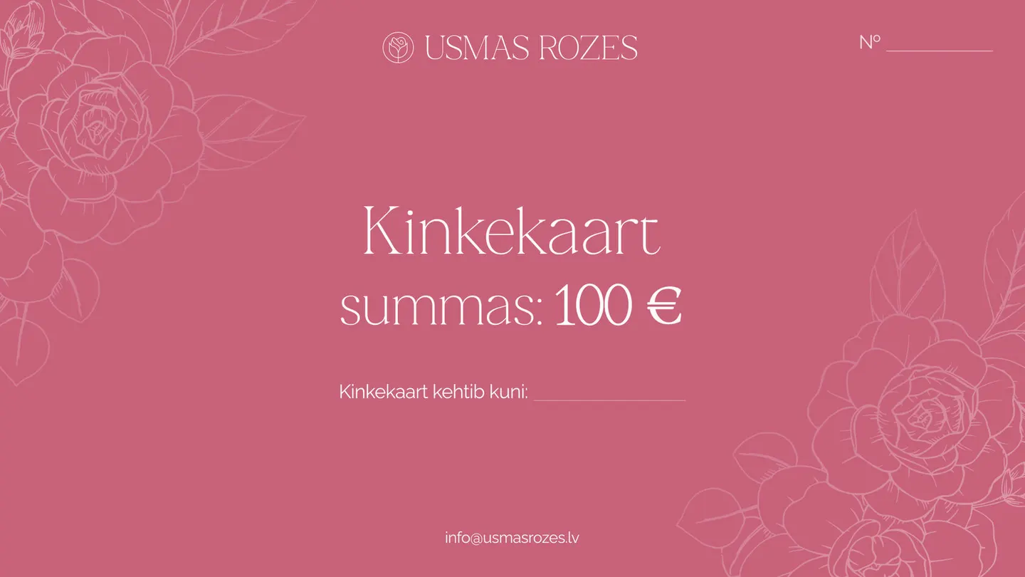 Kinkekaart roosiistikutele
