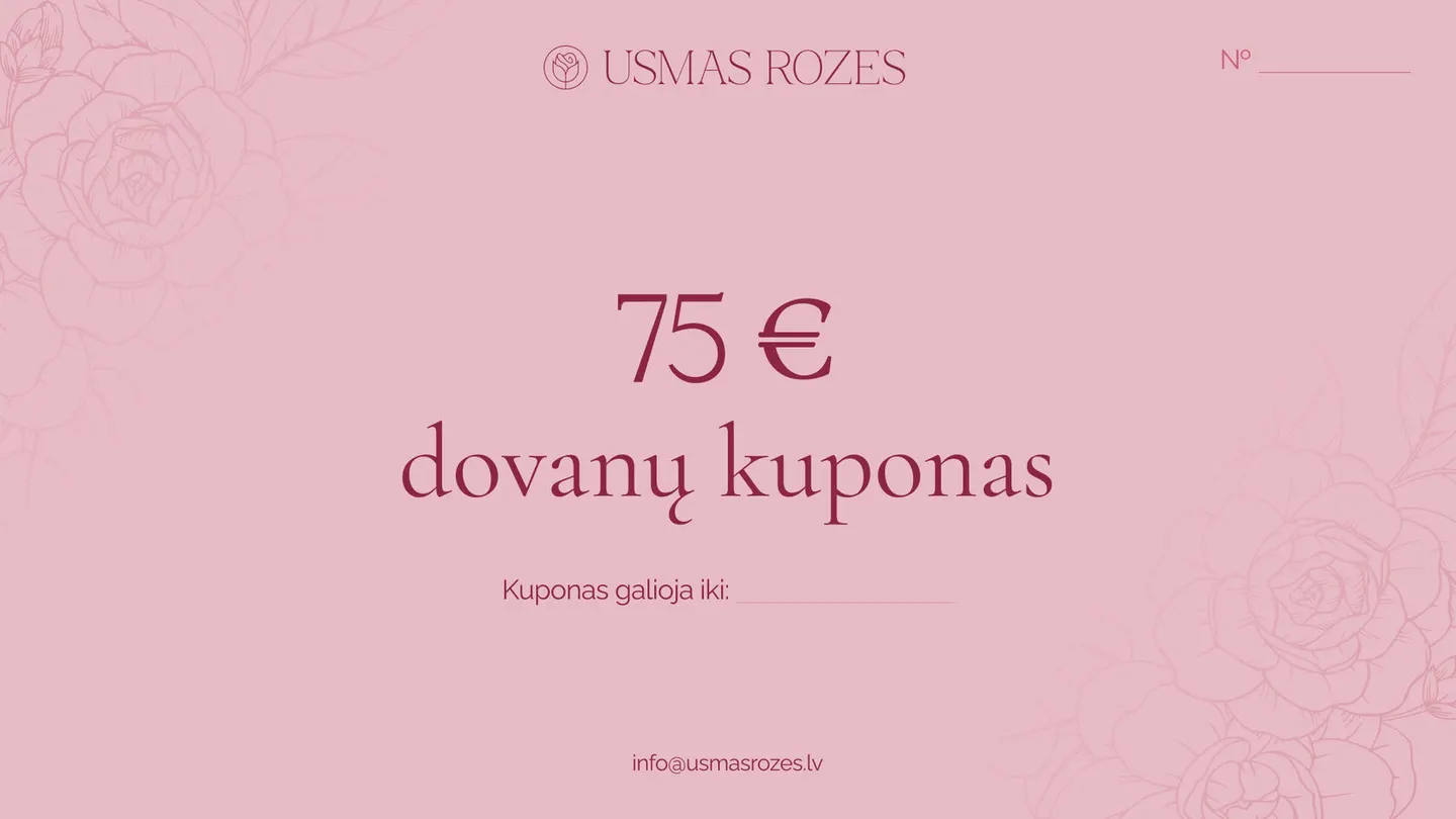 Dovanų kuponas rožių sodinukams